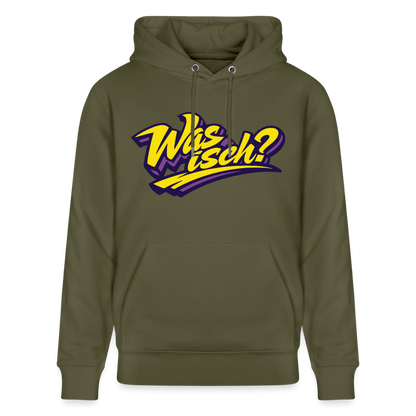 Was isch? Design – Unisex Bio-Hoodie - Khaki Grün