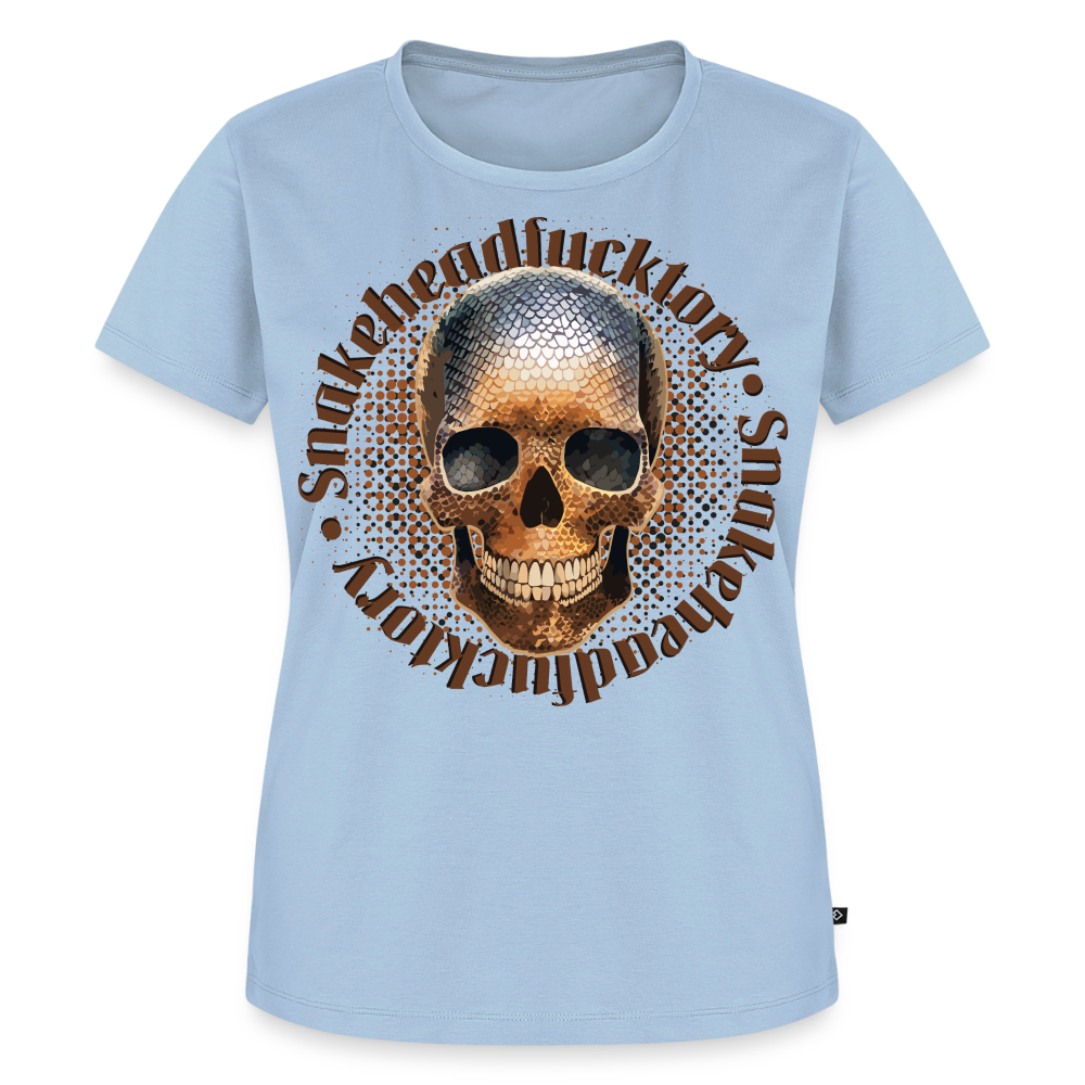 Snake Skull Design – Frauen Premium T-Shirt - Hellblau