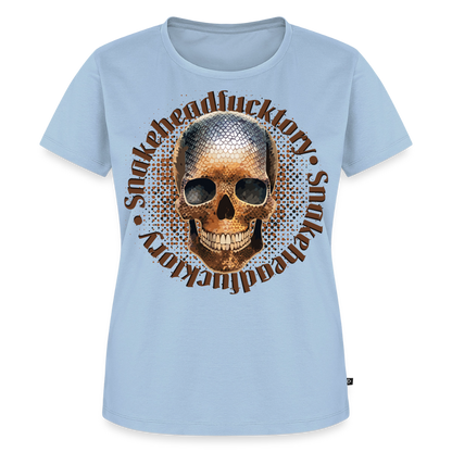 Snake Skull Design – Frauen Premium T-Shirt - Hellblau