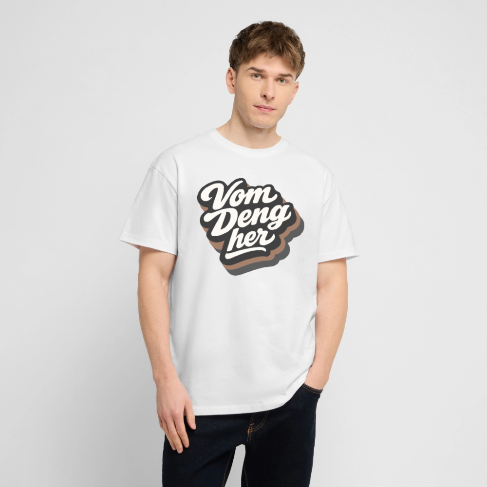 Vom Deng her Design – Oversized Unisex Bio T-Shirt - Weiß