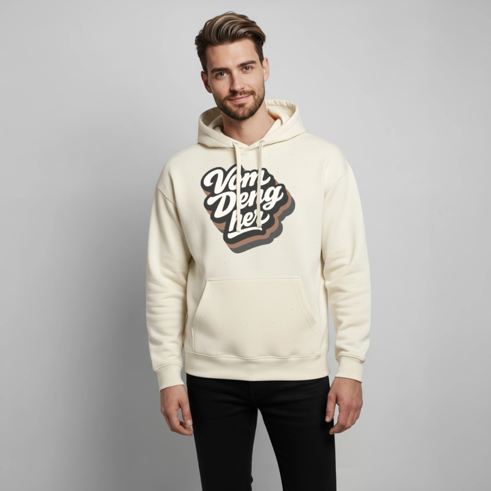 Vom Deng her Design – Oversized Unisex Hoodie - Natur