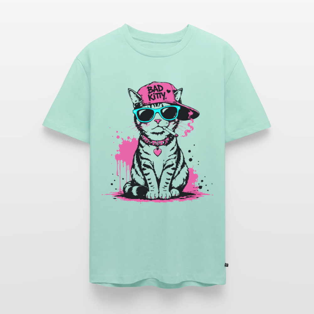 Bad Kitty Design – Männer Premium T-Shirt - Mint 