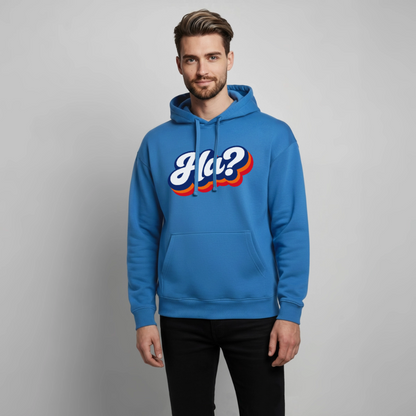 Ha? Design – Oversized Unisex Hoodie - Achtsames Blau