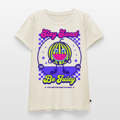 Stay Sweet Design – Frauen Premium T-Shirt - Naturweiß