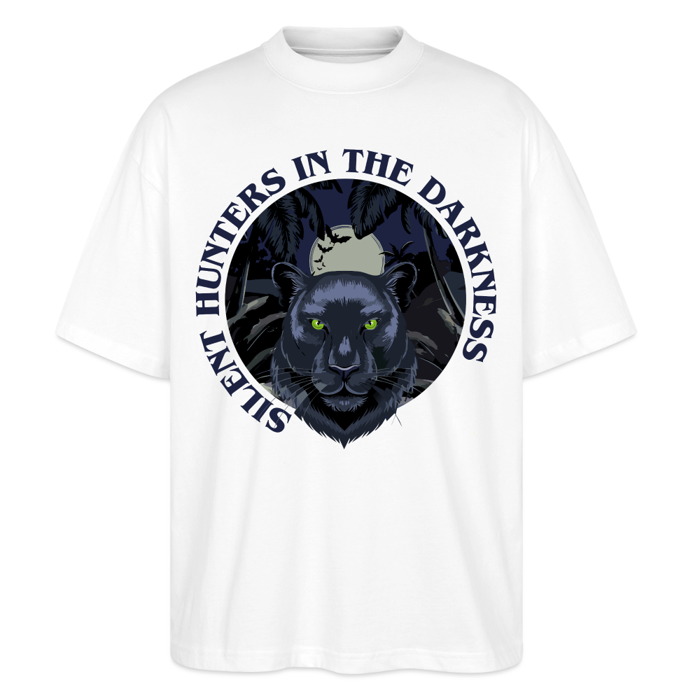 Silent Hunter Design – Oversized Unisex Bio T-Shirt - Weiß