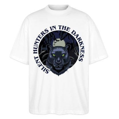 Silent Hunter Design – Oversized Unisex Bio T-Shirt - Weiß