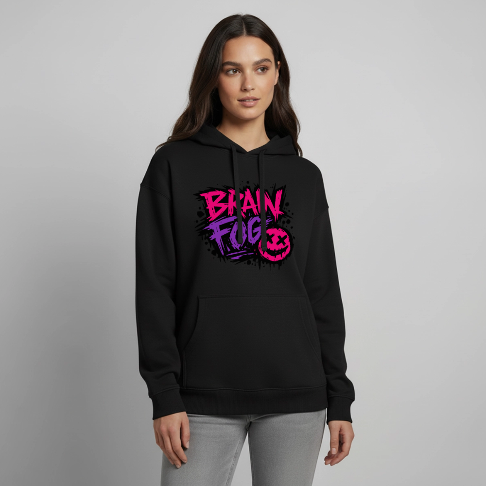 Brain Fog Design – Oversized Unisex Hoodie - Schwarz