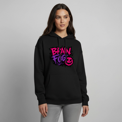 Brain Fog Design – Oversized Unisex Hoodie - Schwarz