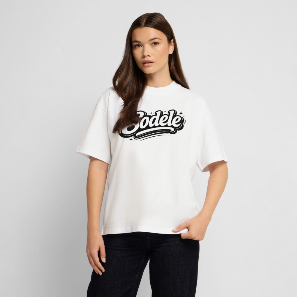 Sudele Design – Oversized Unisex Bio T-Shirt - Weiß