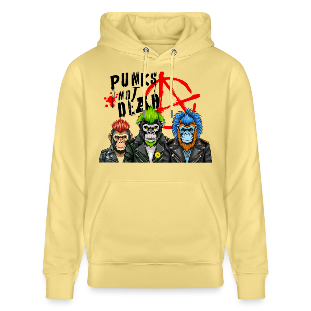 Punks Not Dead Design – Unisex Bio-Hoodie - Gelb Viva 