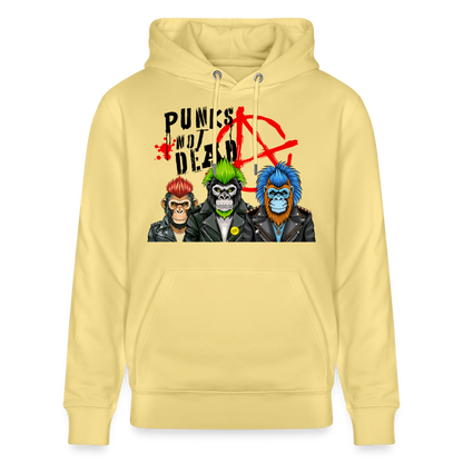 Punks Not Dead Design – Unisex Bio-Hoodie - Gelb Viva 