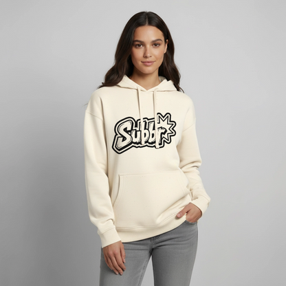 Suburb Design – Oversized Unisex Hoodie - Natur