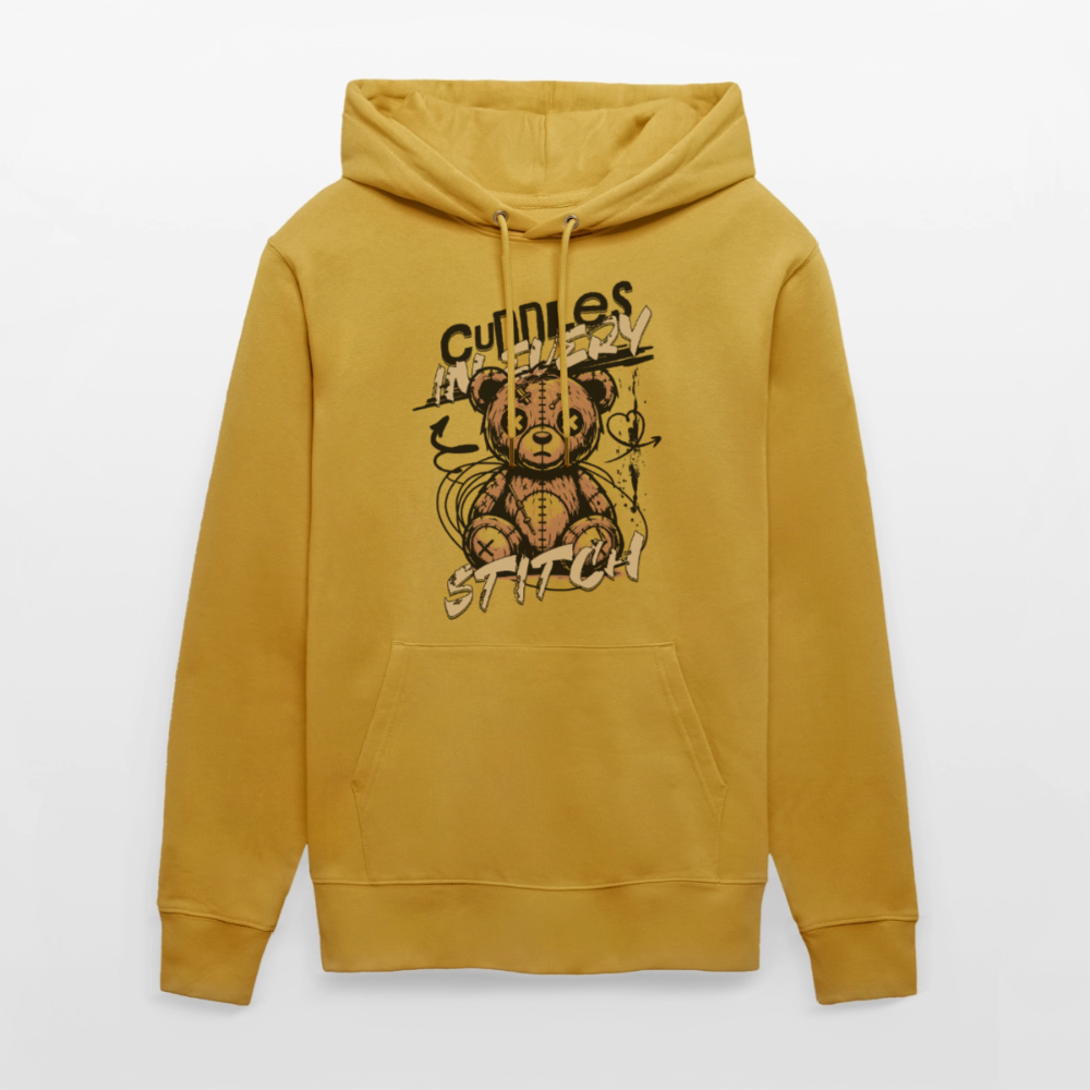 Bear Design – Unisex Bio-Hoodie - Ocker