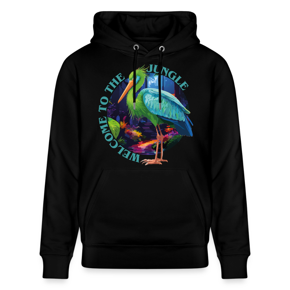 Jungle Design – Unisex Bio-Hoodie - Schwarz