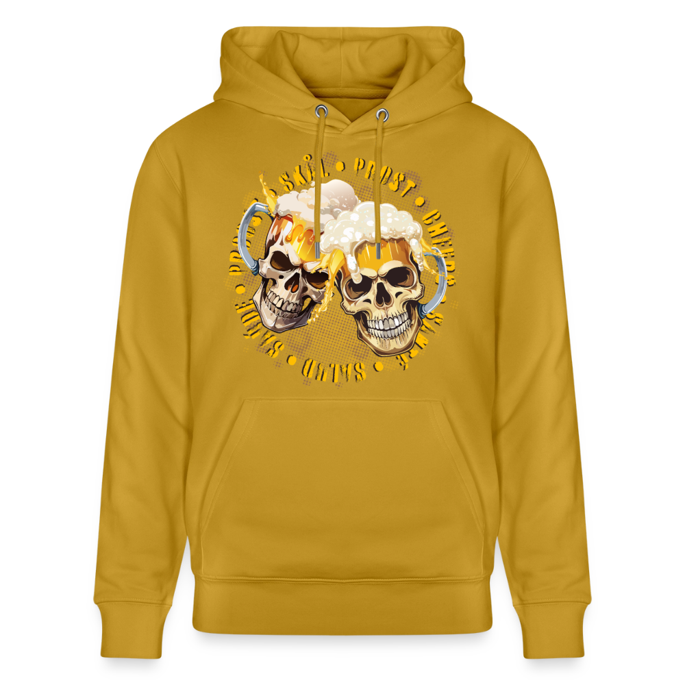 Party Skull Design – Unisex Bio-Hoodie - Ocker