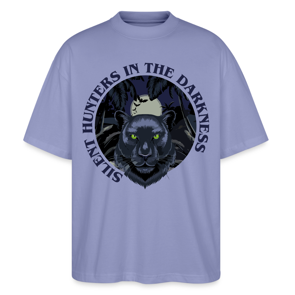 Silent Hunter Design – Oversized Unisex Bio T-Shirt - Violett