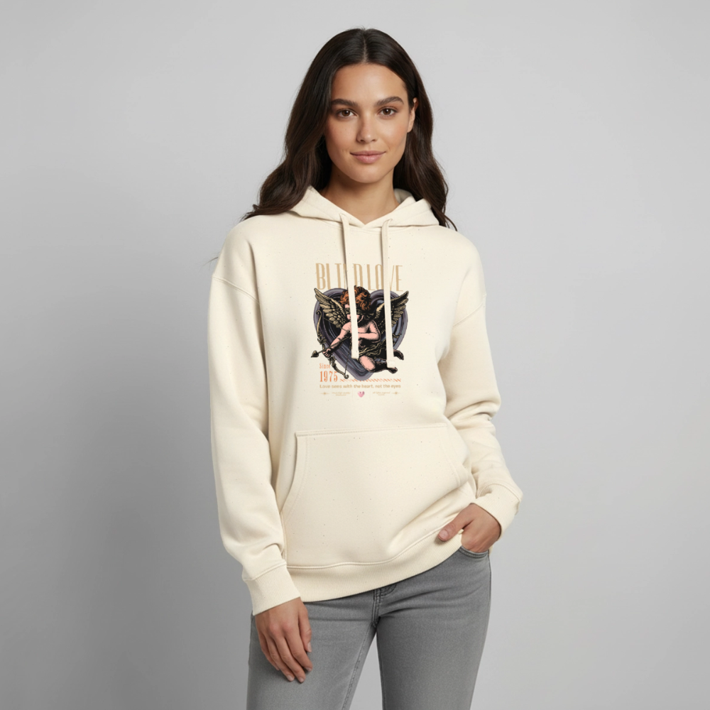 Bear Design – Oversized Unisex Hoodie - Natur