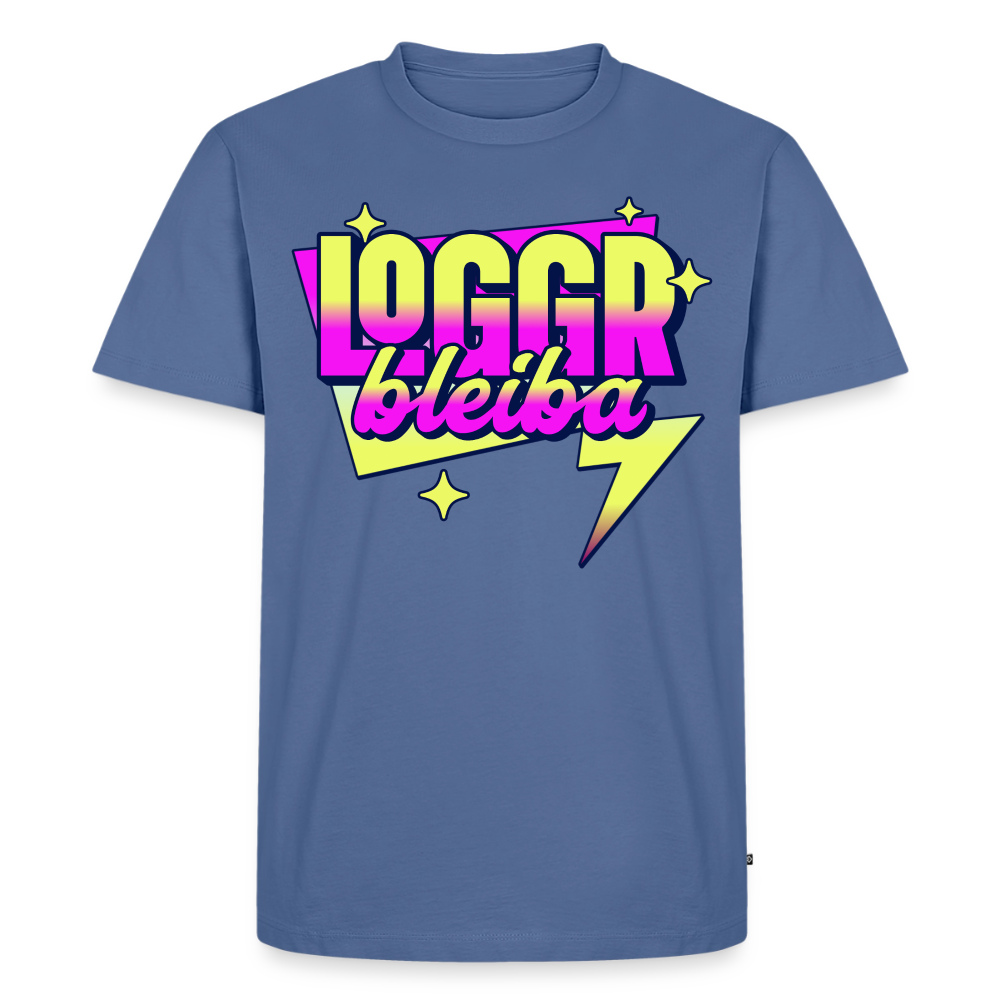 Logger bleibt Design – Männer Premium T-Shirt - Taubenblau