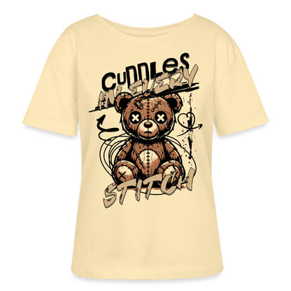 Bear Design – Rundhals Frauen Bio-T-Shirt - Creme