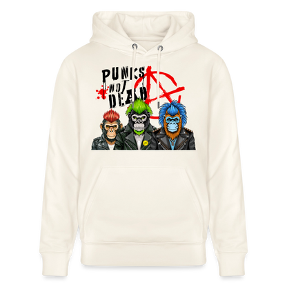 Punks Not Dead Design – Unisex Bio-Hoodie - Naturweiß 