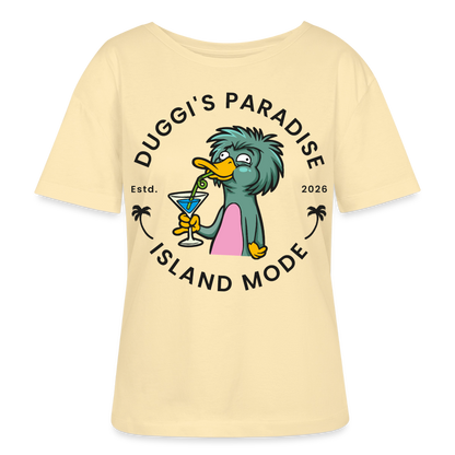 Duggi Paradise Design – Rundhals Frauen Bio-T-Shirt - Creme