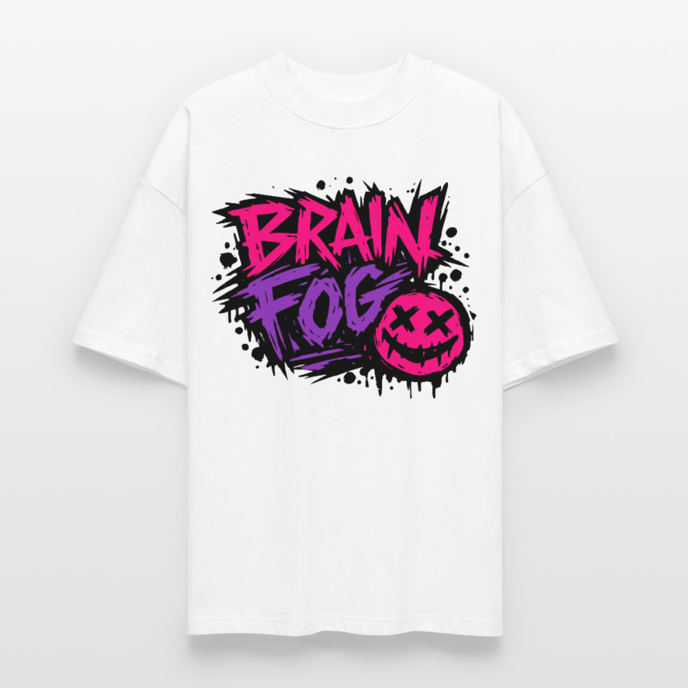 Brain Fog Design – Oversized Unisex Bio T-Shirt - Weiß