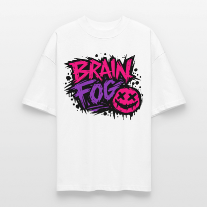 Brain Fog Design – Oversized Unisex Bio T-Shirt - Weiß