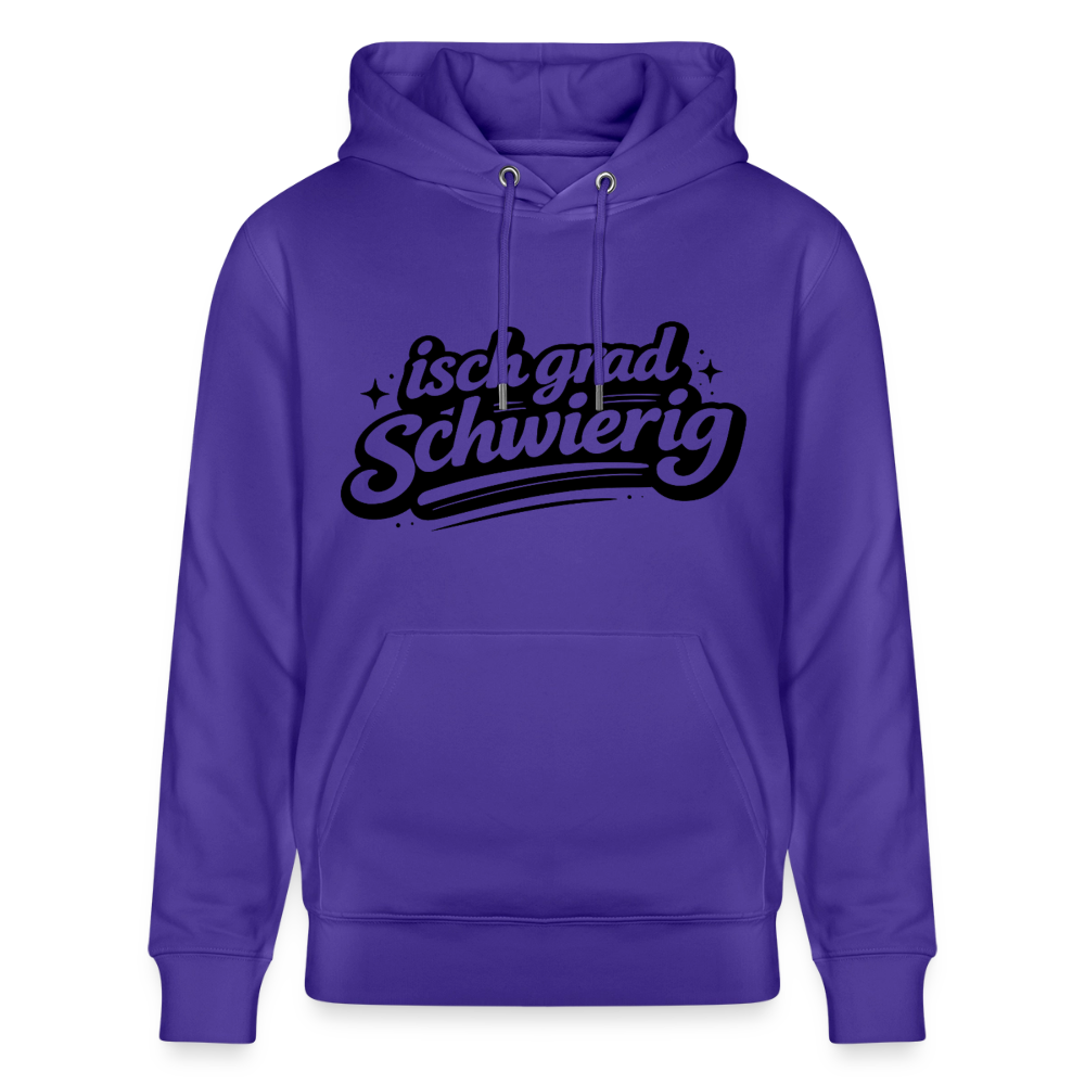Isch grad schwierig Design – Unisex Bio-Hoodie - Purple Love 