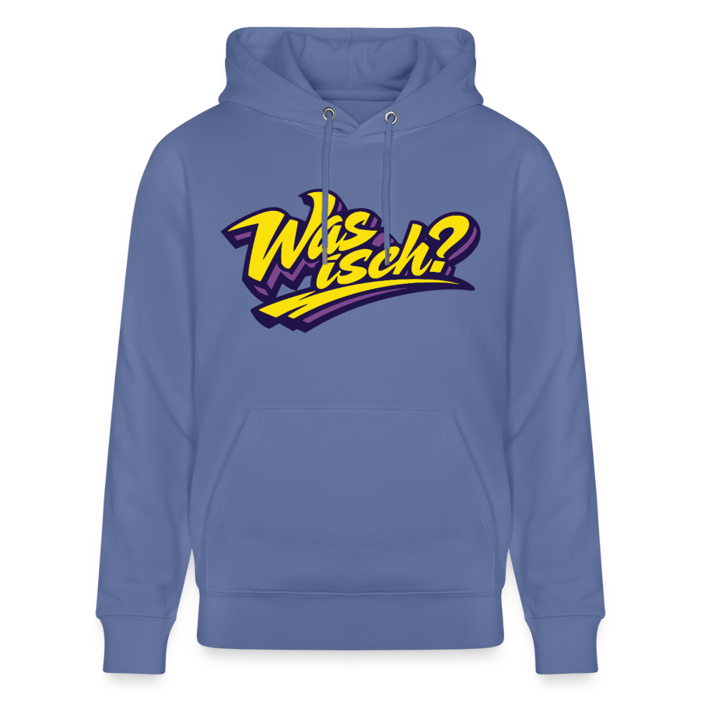 Was isch? Design – Unisex Bio-Hoodie - Blau