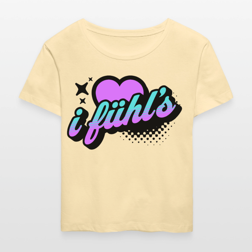 i fühl‘s Design – Rundhals Frauen Bio-T-Shirt - Creme