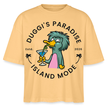 Nuggis Paradise Design – Frauen Boxy Bio-T-Shirt - Mispel