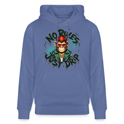 Monkey No Rules Design – Unisex Bio-Hoodie - Blau
