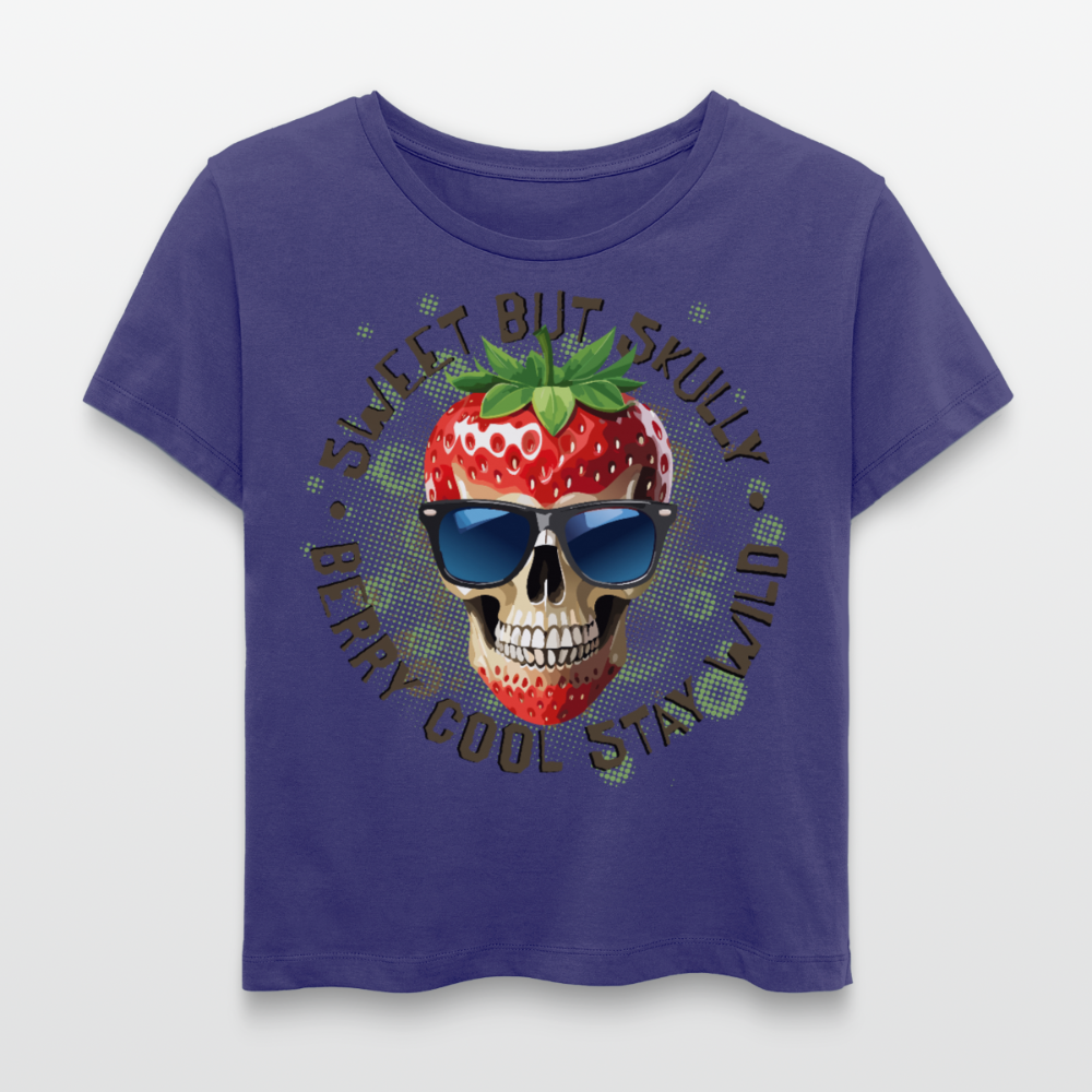 Strawberry Skull Design – Rundhals Frauen Bio-T-Shirt - Dämmerung
