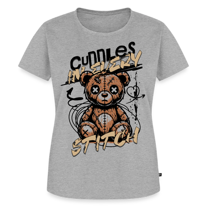 Bear Design – Frauen Premium T-Shirt - Grau meliert