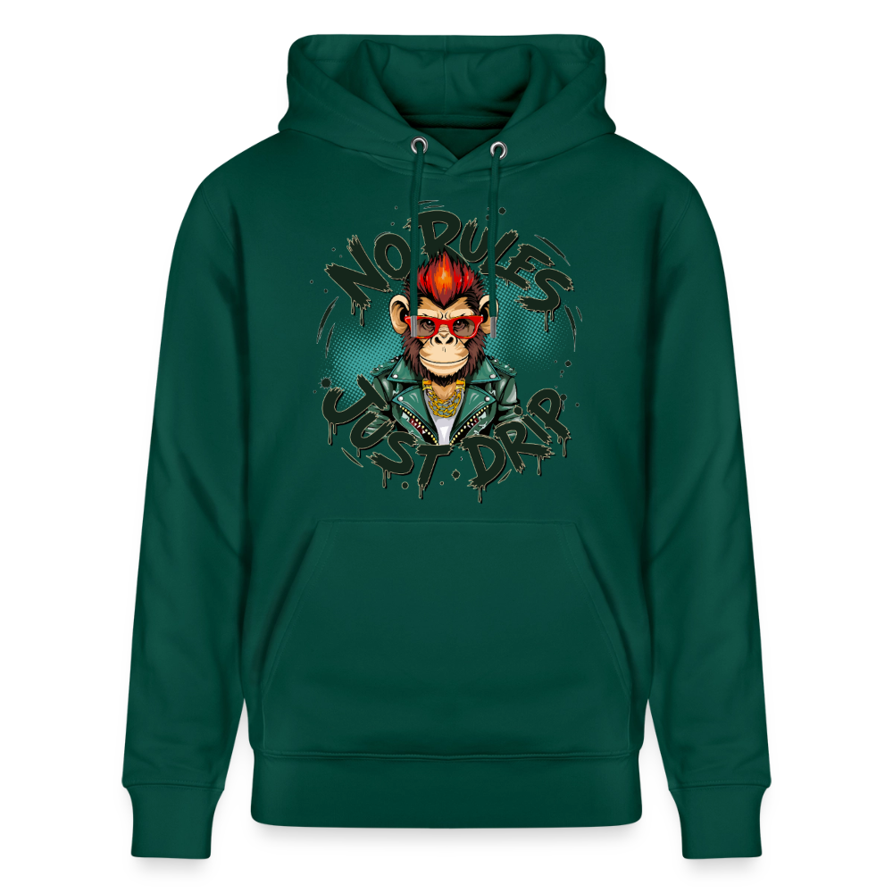 Monkey No Rules Design – Unisex Bio-Hoodie - Forest