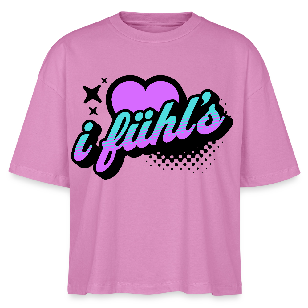 i fühl‘s Design – Frauen Boxy Bio-T-Shirt - Pink