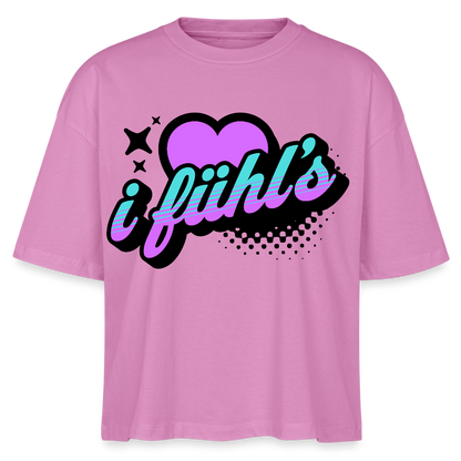 i fühl‘s Design – Frauen Boxy Bio-T-Shirt - Pink