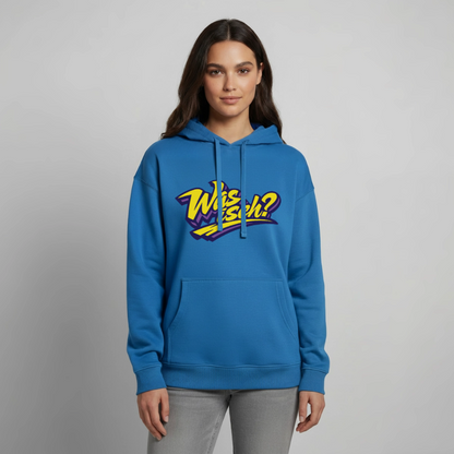Was isch? Design – Oversized Unisex Hoodie - Achtsames Blau