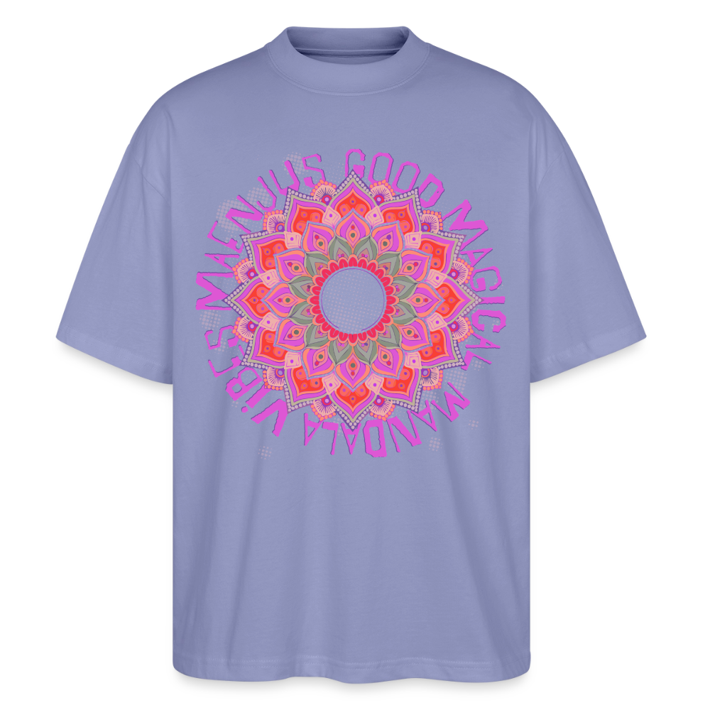Mandala Pink Design – Oversized Unisex Bio T-Shirt - Violett