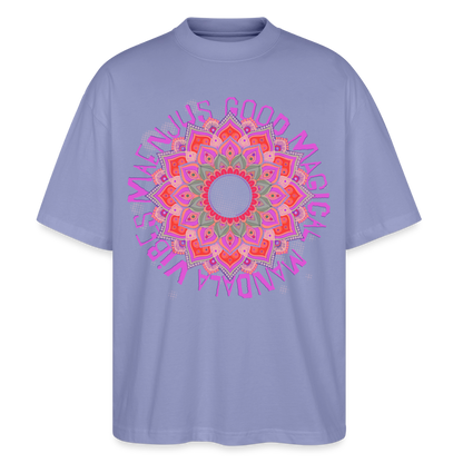 Mandala Pink Design – Oversized Unisex Bio T-Shirt - Violett