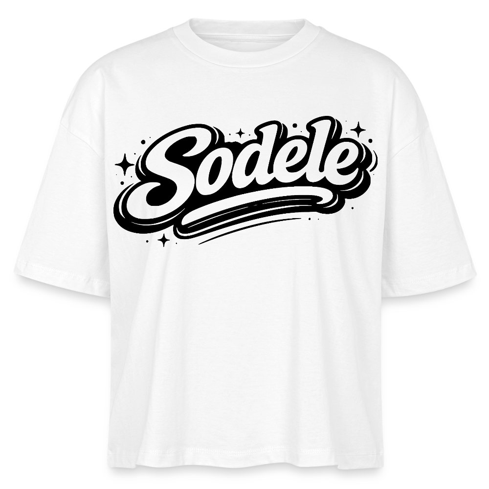 Sodele Design – Frauen Boxy Bio-T-Shirt - Weiß