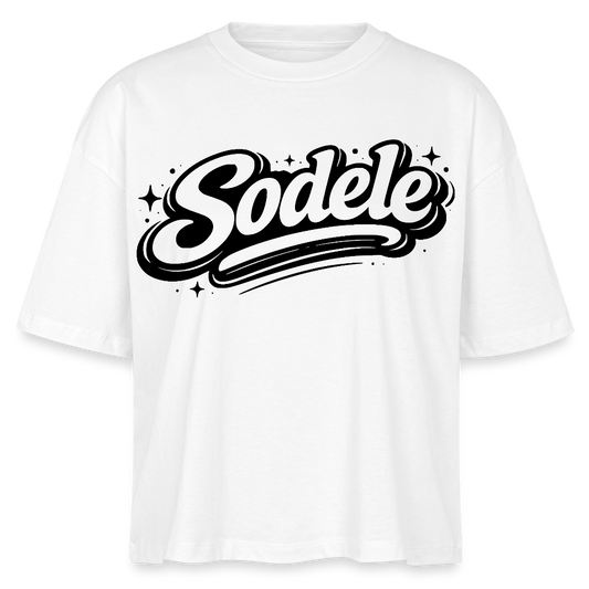 Sodele Design – Frauen Boxy Bio-T-Shirt - Weiß