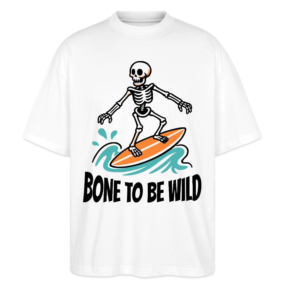 Bone to be Wild Design – Oversized Unisex Bio T-Shirt - Weiß