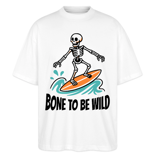 Bone to be Wild Design – Oversized Unisex Bio T-Shirt - Weiß