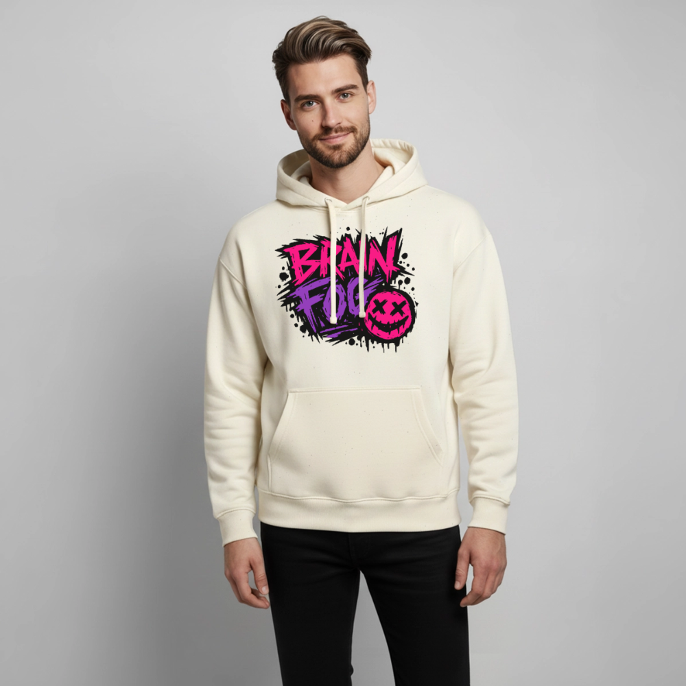 Brain Fog Design – Oversized Unisex Hoodie - Natur