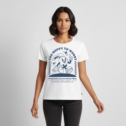 Too Hoppy Too Worry Design – Frauen Premium T-Shirt - Weiß