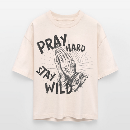 Play Hard Design – Frauen Boxy Bio-T-Shirt - Natur