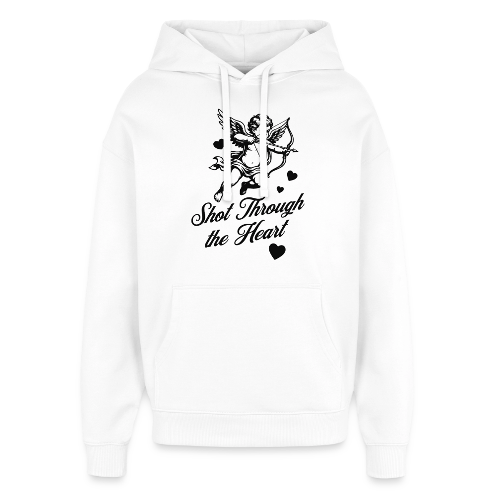 Amor Design – Oversized Unisex Hoodie - Weiß
