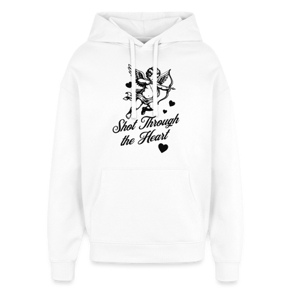 Amor Design – Oversized Unisex Hoodie - Weiß
