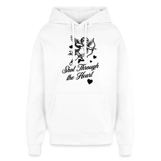 Amor Design – Oversized Unisex Hoodie - Weiß